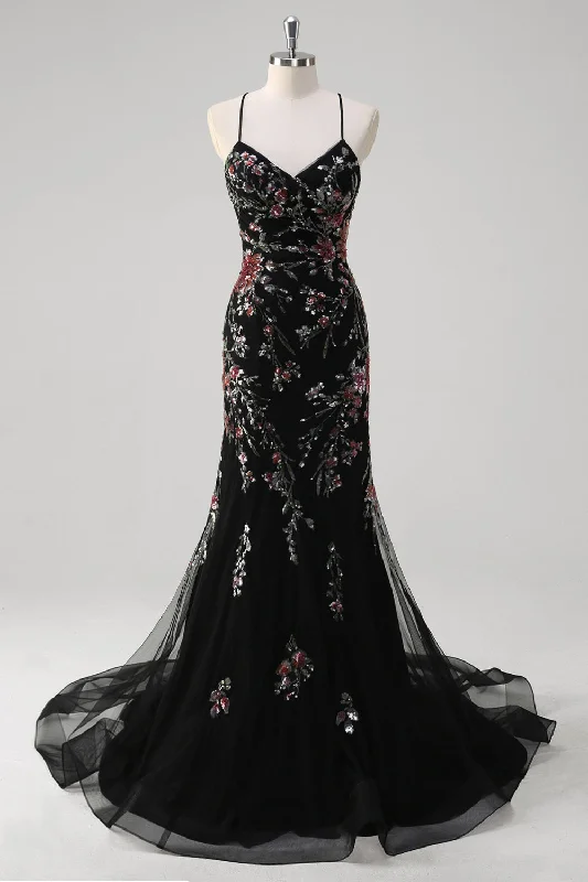 Strapless cocktail dresses with a sweetheart neckline and a full skirtBlack Mermaid Spaghetti Straps Appliqued Long Prom Dress With Sequins Strapless cocktail dresses with a sweetheart neckline and a full skirtBlack Mermaid Spaghetti Straps Appliqued Long Prom Dress With Sequins