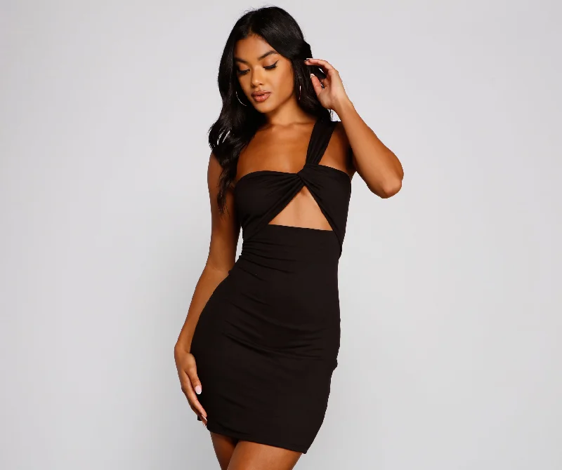 Cutout The Drama One Shoulder Bodycon