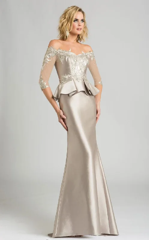 Feriani Couture - 18574 Beaded Off-Shoulder Trumpet Dress