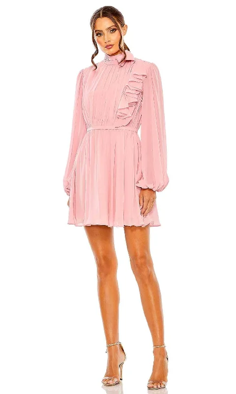 Cocktail dresses with a wrap - front style and a long - length optionIeena Duggal 55878 - High Neck Pleated Cocktail Dress Cocktail dresses with a wrap - front style and a long - length optionIeena Duggal 55878 - High Neck Pleated Cocktail Dress