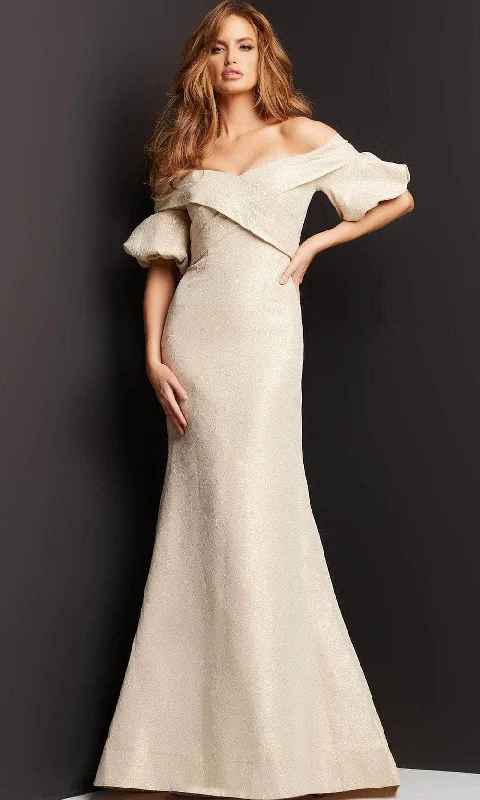 Wedding guest dresses with cold - shoulder designs and solid colorsJovani 06831 - Off Shoulder Mother of the Bride Gown Wedding guest dresses with cold - shoulder designs and solid colorsJovani 06831 - Off Shoulder Mother of the Bride Gown