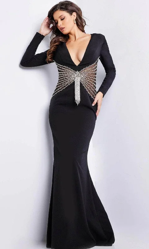 Wedding guest dresses with button - down fronts and A - line silhouettesJovani 26317 - Beaded Waist Evening Dress Wedding guest dresses with button - down fronts and A - line silhouettesJovani 26317 - Beaded Waist Evening Dress