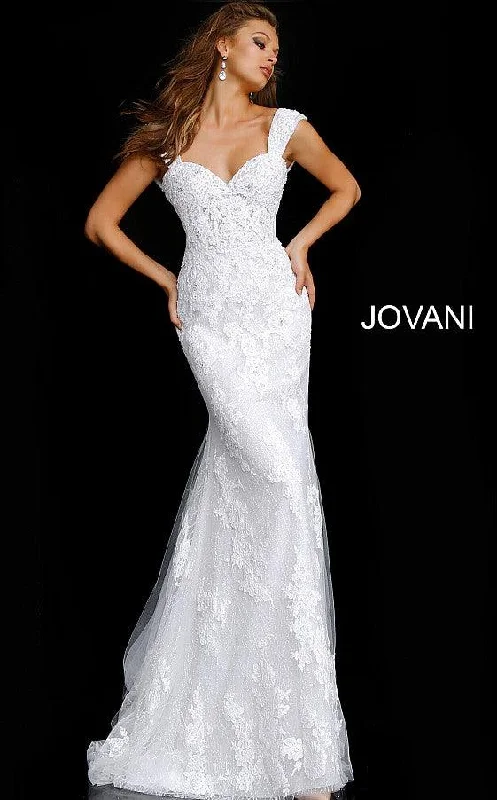 Bodycon dress with a one - shoulder designJovani 63169 Formal Embroidered Wedding Gown JB Bodycon dress with a one - shoulder designJovani 63169 Formal Embroidered Wedding Gown JB