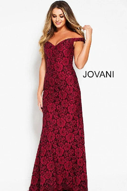 Jovani 53208 Long Formal Off Shoulder Evening Dress