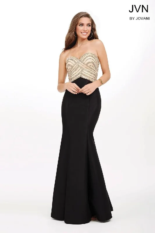 Bodycon dress with a cold - shoulder designJovani 33933 Long Strapless Beaded Prom Dress Bodycon dress with a cold - shoulder designJovani 33933 Long Strapless Beaded Prom Dress
