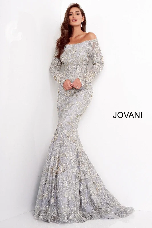 Bodycon dress in a geometric patternJovani 68777 Off the Shoulder Long Formal Dress Bodycon dress in a geometric patternJovani 68777 Off the Shoulder Long Formal Dress
