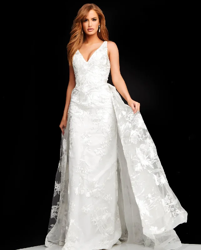 Bodycon dress in a neon color for a vibrant appearanceJovani 00810 Sleeveless Long Wedding Gown Bodycon dress in a neon color for a vibrant appearanceJovani 00810 Sleeveless Long Wedding Gown