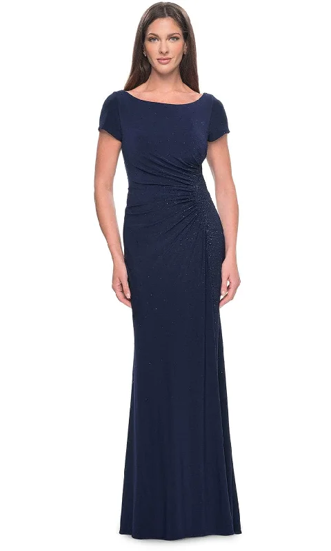 Halter - neck wedding guest dresses with beaded strapsLa Femme 31773 - Bateau Rhinestone Formal Dress Halter - neck wedding guest dresses with beaded strapsLa Femme 31773 - Bateau Rhinestone Formal Dress
