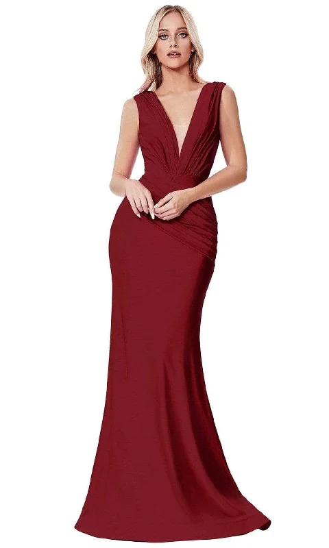 Wedding guest dresses with gathered skirts and V - necklinesLadivine CD912 - Sleeveless V Neck Mermaid Long Gown Wedding guest dresses with gathered skirts and V - necklinesLadivine CD912 - Sleeveless V Neck Mermaid Long Gown
