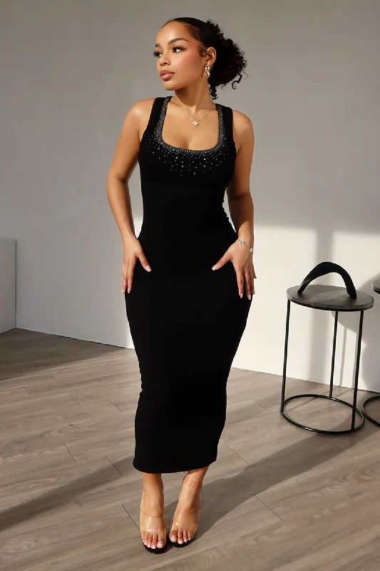 Satin cocktail dresses with a high - low hem for a modern touchLove Birds Ribbed Rhinestone Basic Dress Satin cocktail dresses with a high - low hem for a modern touchLove Birds Ribbed Rhinestone Basic Dress