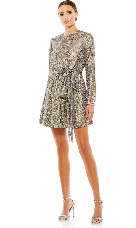 Cocktail dresses with off - the - shoulder designs and beaded accentsMac Duggal 10789 - Sequined Long Sleeve Cocktail Dress Cocktail dresses with off - the - shoulder designs and beaded accentsMac Duggal 10789 - Sequined Long Sleeve Cocktail Dress