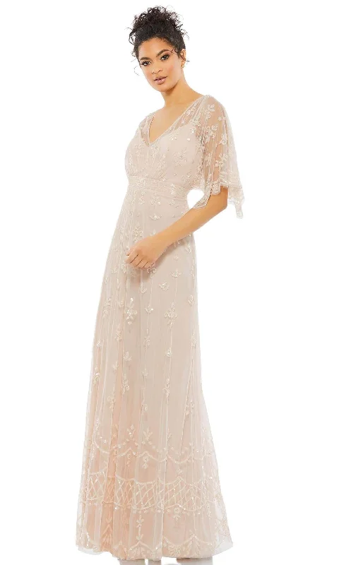Sequined wedding guest dresses for an evening weddingMac Duggal Evening - 9144D Bateau Elegant Beaded Gown Sequined wedding guest dresses for an evening weddingMac Duggal Evening - 9144D Bateau Elegant Beaded Gown