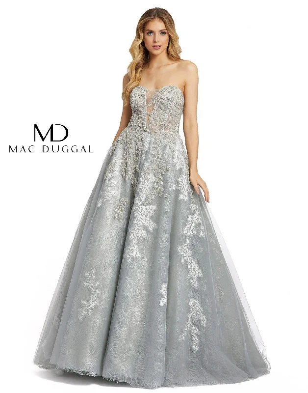 Bow - backed wedding guest dresses in silk for a luxurious feelMac Duggal 20192 Prom Long Strapless Ball Gown Bow - backed wedding guest dresses in silk for a luxurious feelMac Duggal 20192 Prom Long Strapless Ball Gown
