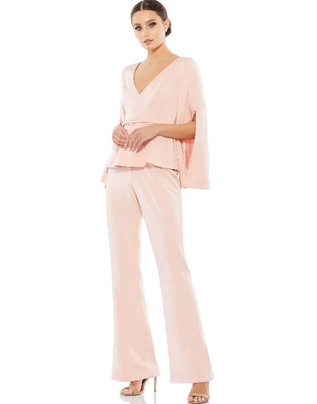 One - shoulder wedding guest dresses with beaded detailsMac Duggal 11232 Formal Two Piece Pant Suit One - shoulder wedding guest dresses with beaded detailsMac Duggal 11232 Formal Two Piece Pant Suit