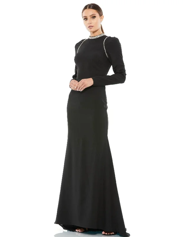 Wedding guest dresses with empire waists and tulle skirtsMac Duggal 26612 Long Sleeve Formal Fitted Gown Wedding guest dresses with empire waists and tulle skirtsMac Duggal 26612 Long Sleeve Formal Fitted Gown