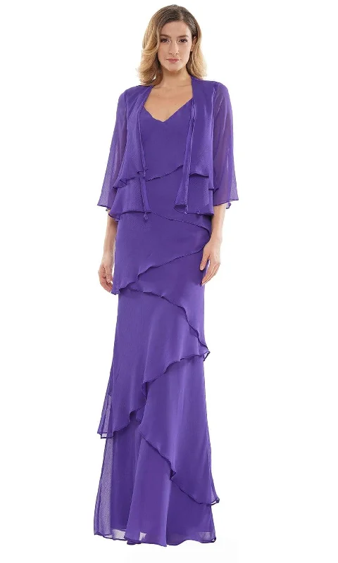 Wedding guest dresses with tiered skirts for a feminine lookMarsoni by Colors - M309 V-Neck Tiered Sheath Dress Wedding guest dresses with tiered skirts for a feminine lookMarsoni by Colors - M309 V-Neck Tiered Sheath Dress