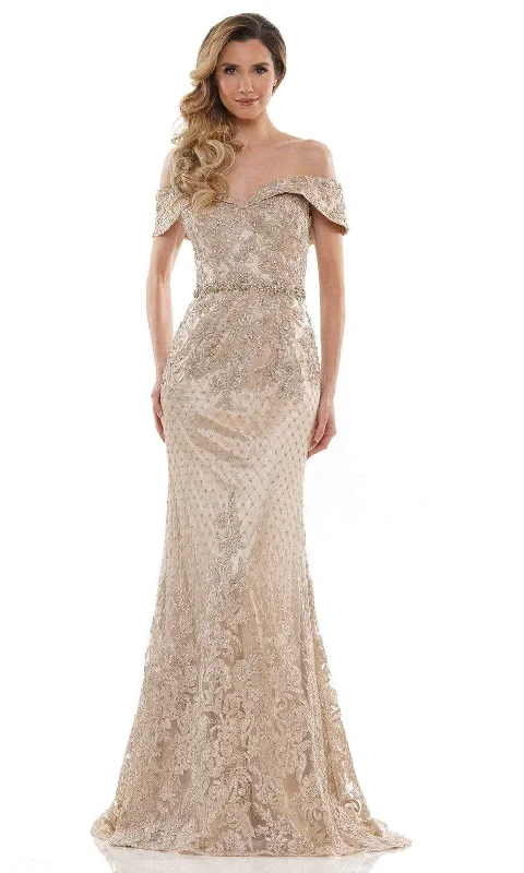 Wedding guest dresses with patchwork designs for a unique lookMarsoni by Colors - MV1122 Sweetheart Embellished Sheath Gown