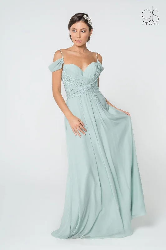 Strapless wedding guest dresses with rhinestone - studded bodicesOff Shoulder Long Chiffon Formal Dress Sale Strapless wedding guest dresses with rhinestone - studded bodicesOff Shoulder Long Chiffon Formal Dress Sale