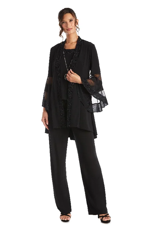 R&M Richards 7241P Formal Petite Duster Pant Suit