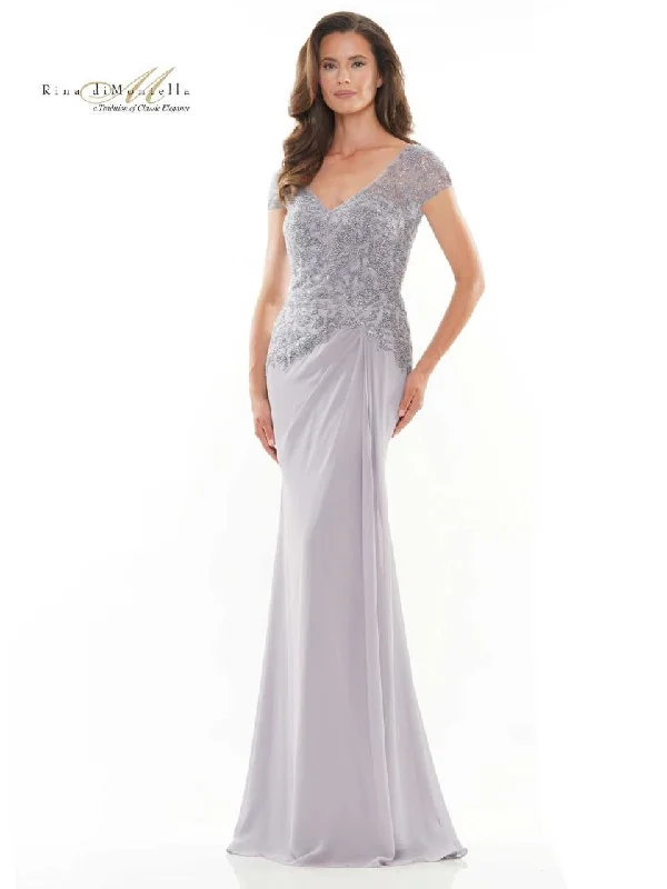 Rina di Montella Beaded Long Formal Dress 2743