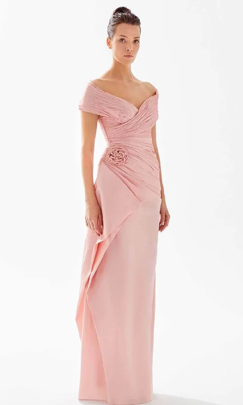 Midi wedding guest dresses in navy blue for a formal affairTarik Ediz 98237 - Ruched Off-Shoulder Mother of the Groom Dress Midi wedding guest dresses in navy blue for a formal affairTarik Ediz 98237 - Ruched Off-Shoulder Mother of the Groom Dress