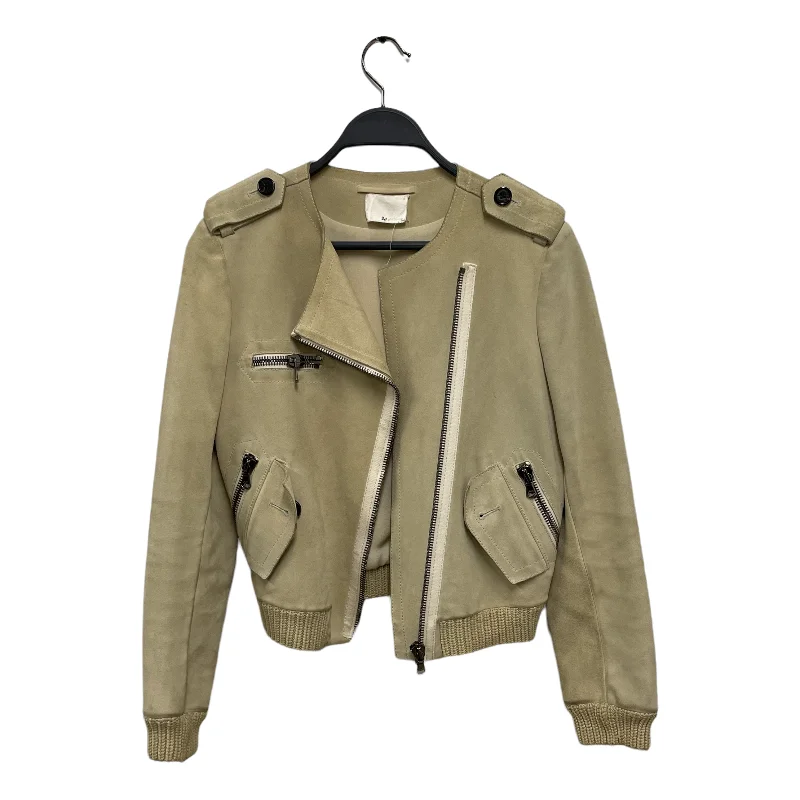 Women's cropped leather coats with silver studs for an edgy look3.1 phillip lim/Jacket/Leather/CRM Women's cropped leather coats with silver studs for an edgy look3.1 phillip lim/Jacket/Leather/CRM
