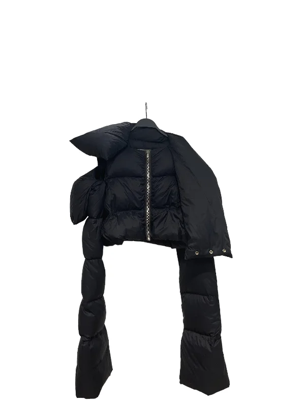 Women's long - sleeve wool coats in a houndstooth pattern for a classic charmRick Owens///Puffer Jkt/XS/Plain/Polyester/BLK//W [Designers] Design/GETSHEMANE FSW21