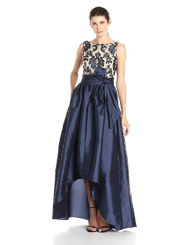 Formal dresses with fringe - trimmed sleeves and wrap - around styles for a bohemian - inspired formal eventAdrianna Papell - 81928510 Sleeveless Floral Bateau Hi-Low Ballgown Formal dresses with fringe - trimmed sleeves and wrap - around styles for a bohemian - inspired formal eventAdrianna Papell - 81928510 Sleeveless Floral Bateau Hi-Low Ballgown
