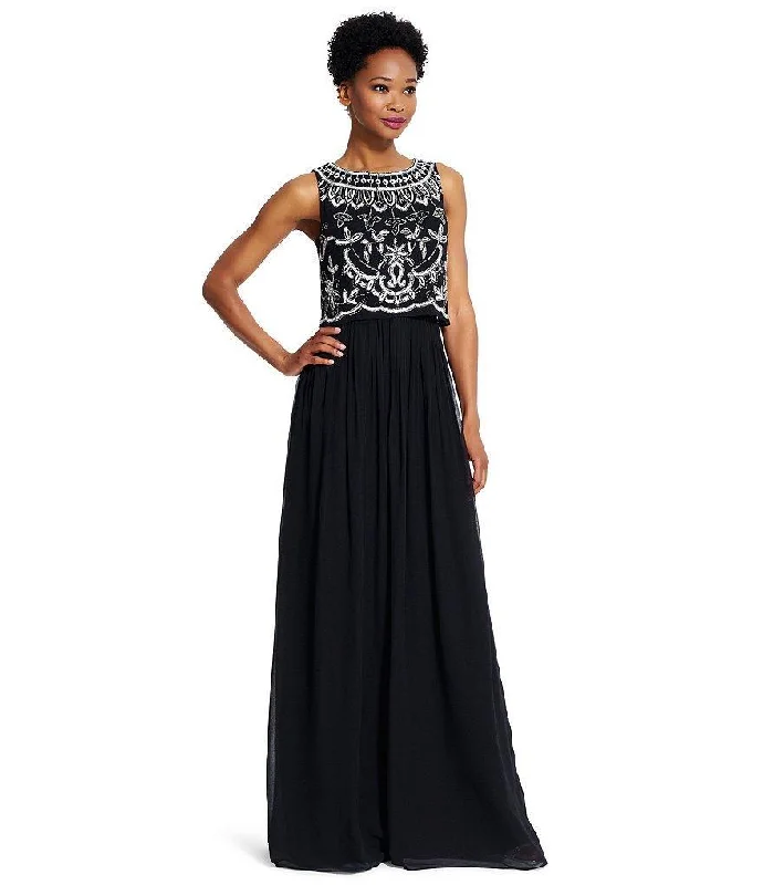 Formal dresses with geometric patterns and metallic accents for a modern formal affairAdrianna Papell - Sequined Bateau Neck Dress 91928840 Formal dresses with geometric patterns and metallic accents for a modern formal affairAdrianna Papell - Sequined Bateau Neck Dress 91928840