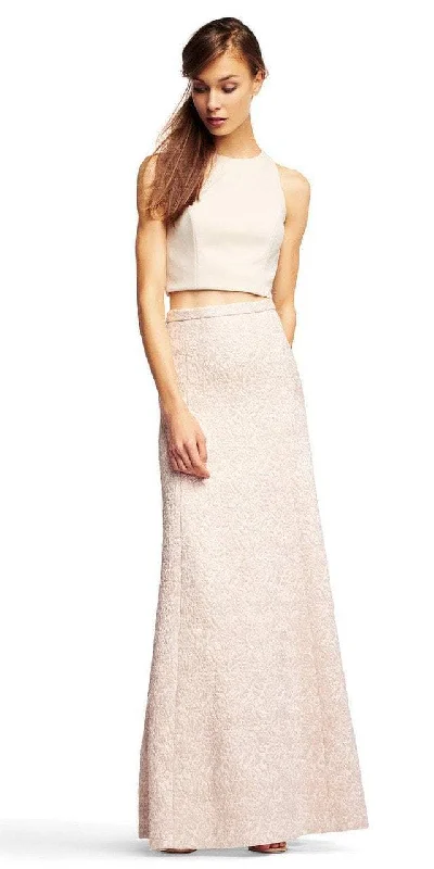 Mermaid - cut formal dresses in satin for a glamorous prom nightAidan Mattox - MN1E200740 Textured Jacquard A-Line Gown Mermaid - cut formal dresses in satin for a glamorous prom nightAidan Mattox - MN1E200740 Textured Jacquard A-Line Gown