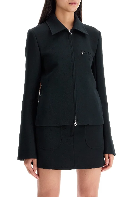 Mid - length women's down coats in a slim fit for a modern and sleek appearanceCourreges Technical Twill Jacket For Men Mid - length women's down coats in a slim fit for a modern and sleek appearanceCourreges Technical Twill Jacket For Men