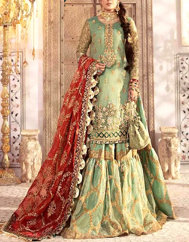 Party dresses with a tiered skirt for a fun and voluminous styleEmbroidered Masoori Bridal Dress with Embroidered Organza Dupatta (DZ14548) Party dresses with a tiered skirt for a fun and voluminous styleEmbroidered Masoori Bridal Dress with Embroidered Organza Dupatta (DZ14548)