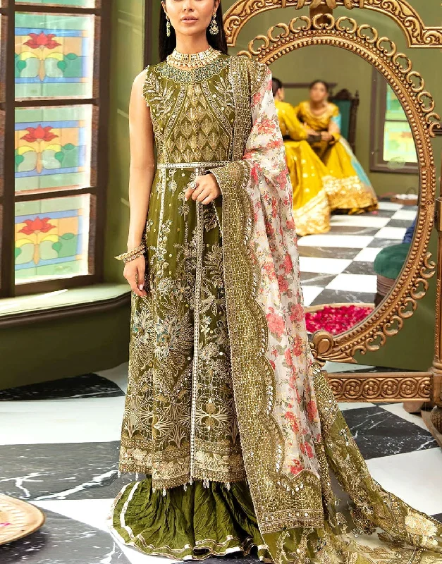 Party dresses with a unique neckline, like a sweetheart or square neckLuxurious Heavy Embroidered Organza Bridal Mehndi Dress 2024 (DZ17546) Party dresses with a unique neckline, like a sweetheart or square neckLuxurious Heavy Embroidered Organza Bridal Mehndi Dress 2024 (DZ17546)