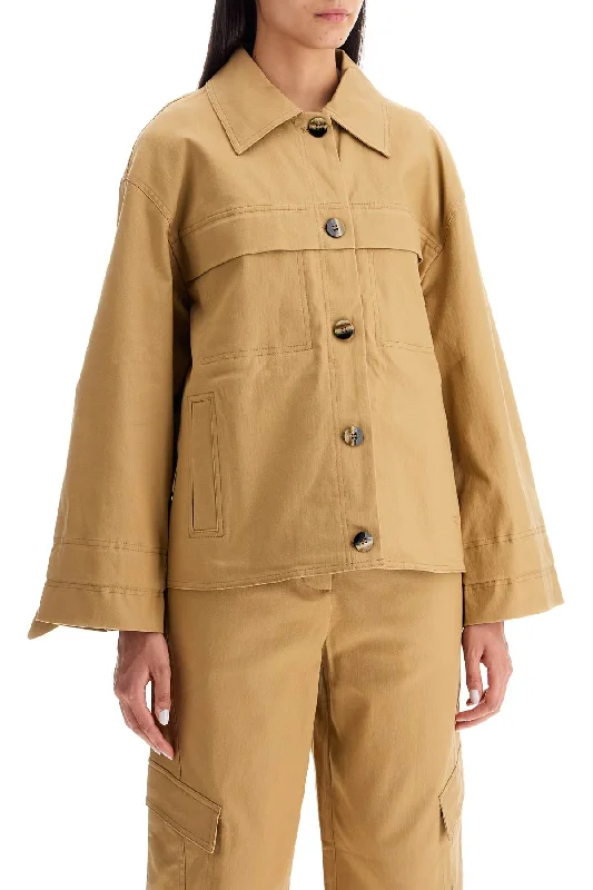 Belted women's cashmere coats in soft pastels for a luxurious feelGanni Checked Canvas Jacket With Textured Pattern Belted women's cashmere coats in soft pastels for a luxurious feelGanni Checked Canvas Jacket With Textured Pattern