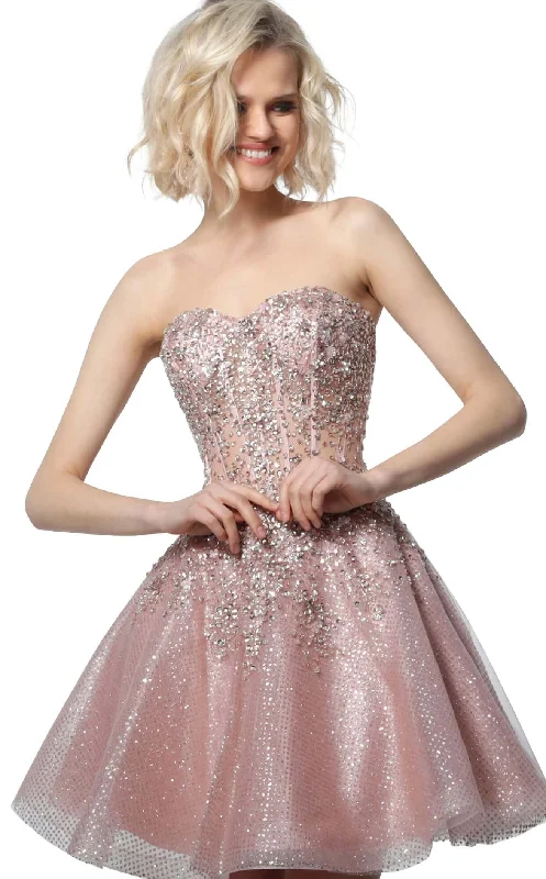 Party dresses with a bow detail for a cute and charming touch​Jovani 3622
