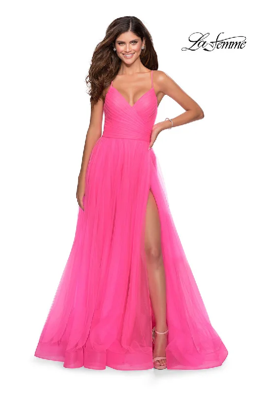 Sheath party dresses in a bold color for a statement - making outfitLa Femme Dress 28561 Sheath party dresses in a bold color for a statement - making outfitLa Femme Dress 28561