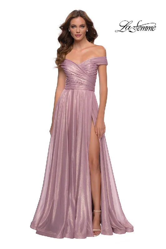 Party dresses with a peplum waist for a feminine and flattering silhouetteLa Femme Dress 29172 Party dresses with a peplum waist for a feminine and flattering silhouetteLa Femme Dress 29172