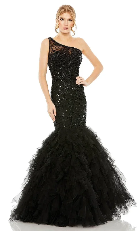 Prom dresses with ruched bodices and organza sleeves for a romantic lookMac Duggal 20545 - Embellished One-Shoulder Classic Prom Gown Prom dresses with ruched bodices and organza sleeves for a romantic lookMac Duggal 20545 - Embellished One-Shoulder Classic Prom Gown