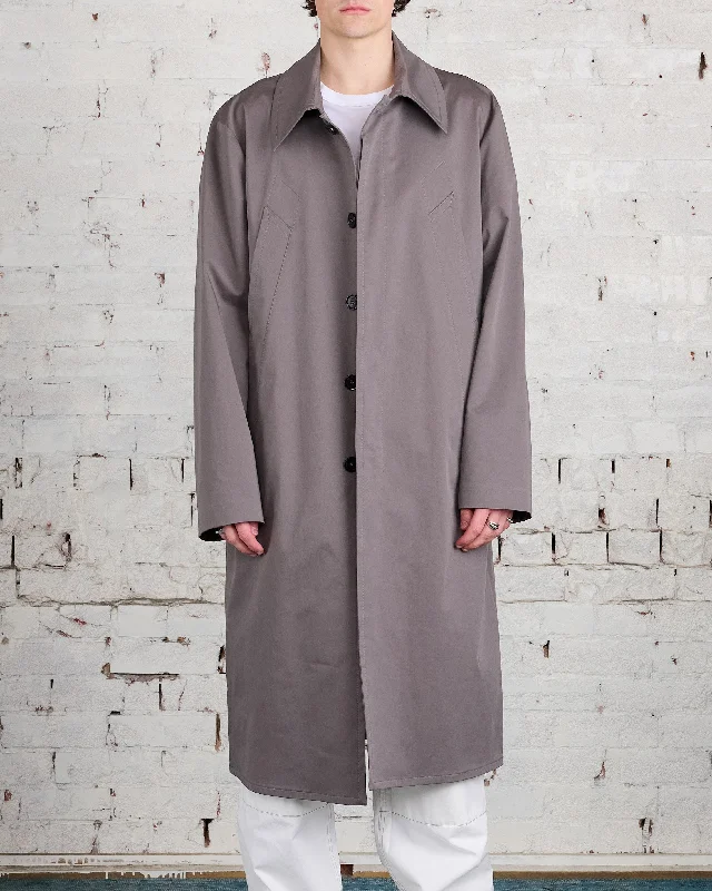 Women's knee - length wool blend coats with a fur collar for added warmthMM6 Maison Margiela Cotton Twill Trench Coat Taupe Women's knee - length wool blend coats with a fur collar for added warmthMM6 Maison Margiela Cotton Twill Trench Coat Taupe