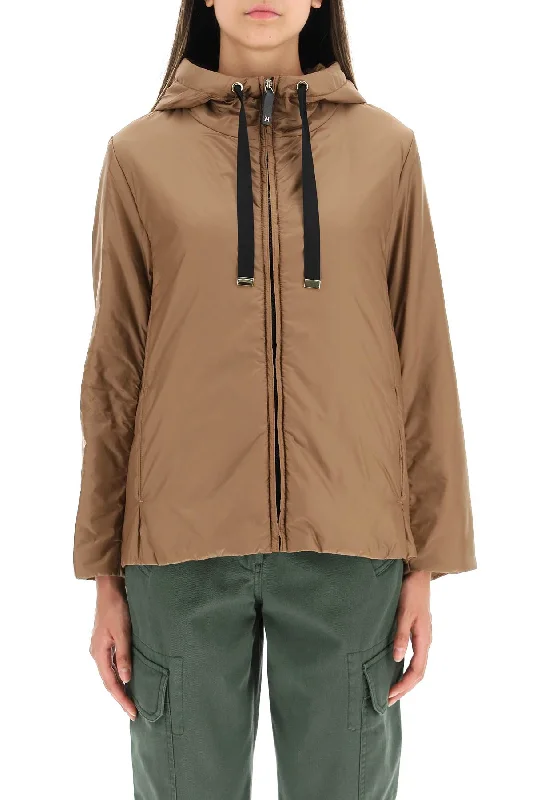 Women's reversible down coats with two - tone designs for versatile stylingMax Mara The Cube Greenh Hooded Jacket Women's reversible down coats with two - tone designs for versatile stylingMax Mara The Cube Greenh Hooded Jacket
