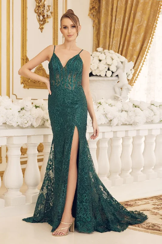 Evening party dresses with a long train for a dramatic entranceNox Anabel C1100 Long Spaghetti Strap Sexy Prom Gown Evening party dresses with a long train for a dramatic entranceNox Anabel C1100 Long Spaghetti Strap Sexy Prom Gown