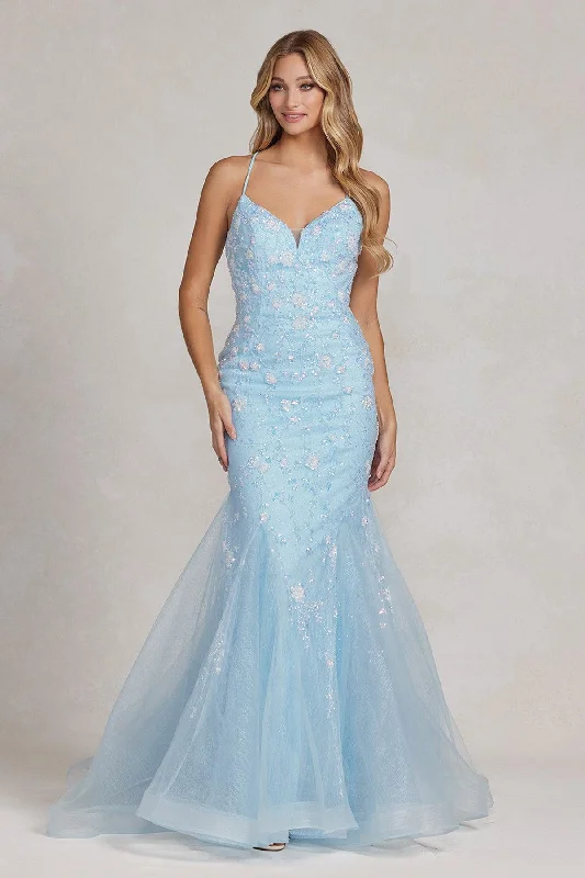 Party dresses with a metallic finish for a shiny and eye - catching effectNox Anabel C1117 Long Spaghetti Strap Prom Trumpet Gown Party dresses with a metallic finish for a shiny and eye - catching effectNox Anabel C1117 Long Spaghetti Strap Prom Trumpet Gown
