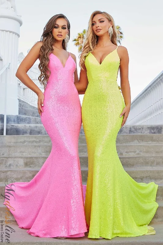 Prom dresses with side - slit skirts and beaded fringes for a glamorous appearancePortia & Scarlett PS21287 Prom dresses with side - slit skirts and beaded fringes for a glamorous appearancePortia & Scarlett PS21287