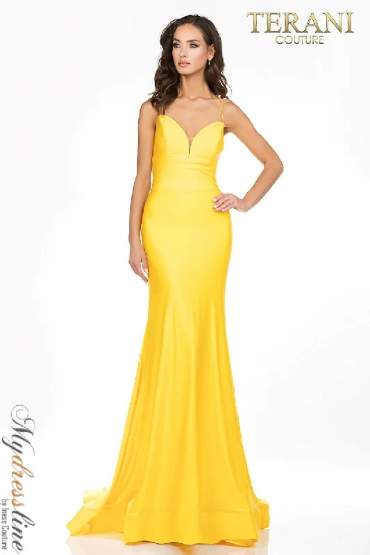 Sheath formal dresses with metallic thread detailing for a modern promTerani Couture 2011P1234