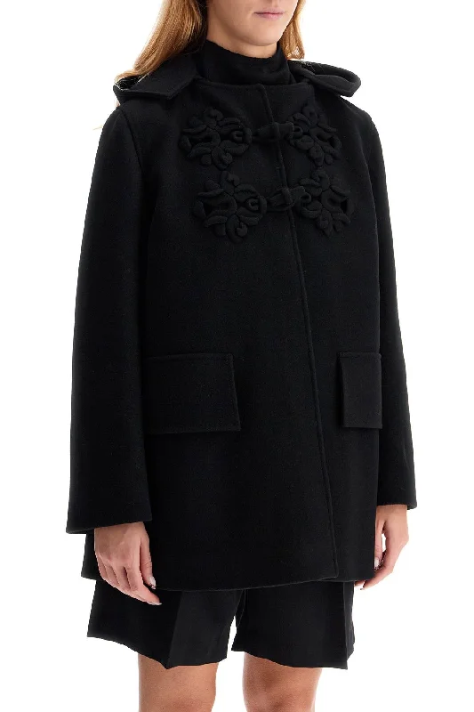 Long women's mac coats in a lightweight fabric for spring showersValentino Garavani 'montgomery With Embroid Long women's mac coats in a lightweight fabric for spring showersValentino Garavani 'montgomery With Embroid