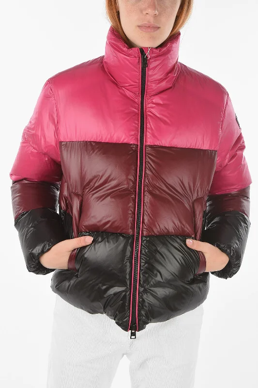 Shearling - lined women's leather coats for ultimate warmth and luxuryWoolrich full zip PACKABLE BIRCH down jacket Shearling - lined women's leather coats for ultimate warmth and luxuryWoolrich full zip PACKABLE BIRCH down jacket