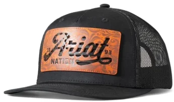 Ariat Mesh Snap Back - Black - Leather Patch