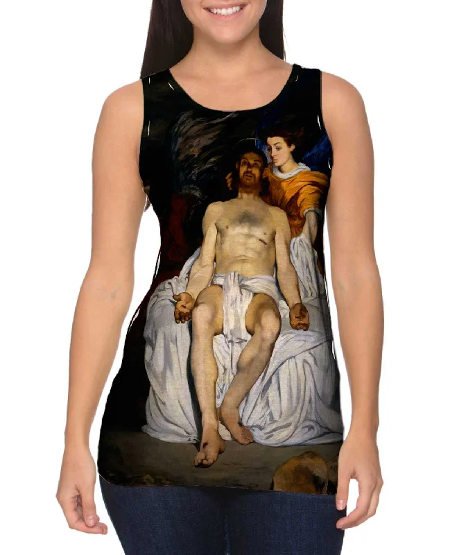 Square Neck Women's Organic Cotton Tank Tops in Earth TonesEdouard Manet -"Dead Christ with Angels" (1864)