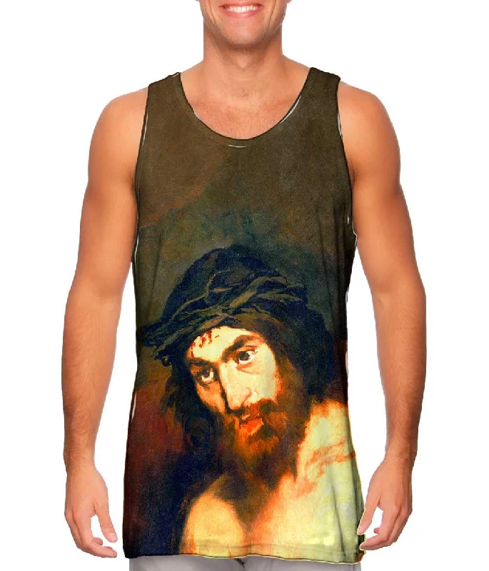 V - Neck Women's Moisture - Wicking Tank Tops for RunningEdouard Manet - "Head Of Christ" (1864)