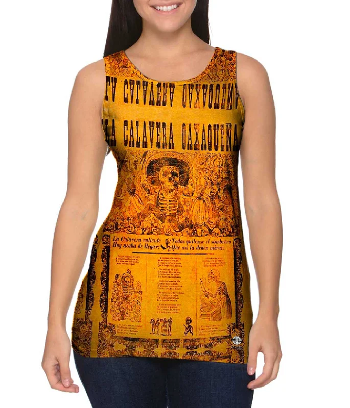 Women's Button - Down Tank Tops in Striped PatternsEgon Schiele - "Calavera oazaquena" (1903) Women's Button - Down Tank Tops in Striped PatternsEgon Schiele - "Calavera oazaquena" (1903)